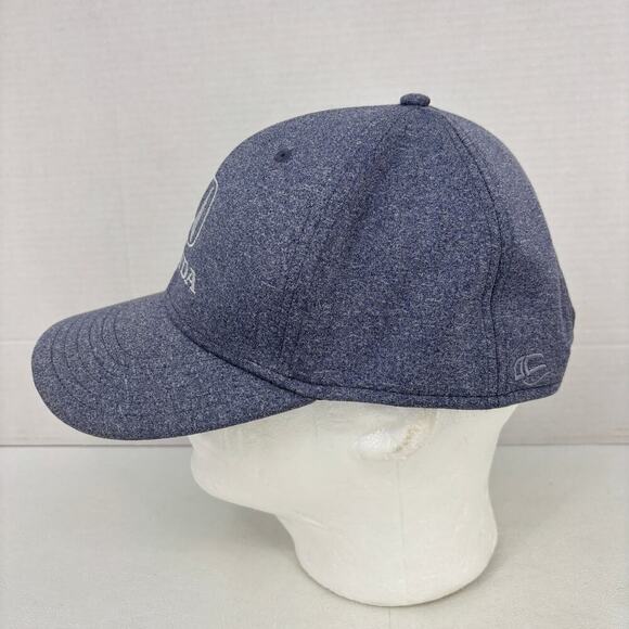 Honda Men's Baseball Cap Grayish Blue Snapback Adjustable White Logo One Size - Picture 4 of 7